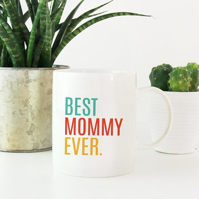 Andaz Press 11oz. Coffee Mug Birthday Gift, Best Mommy Ever, 1-Pack