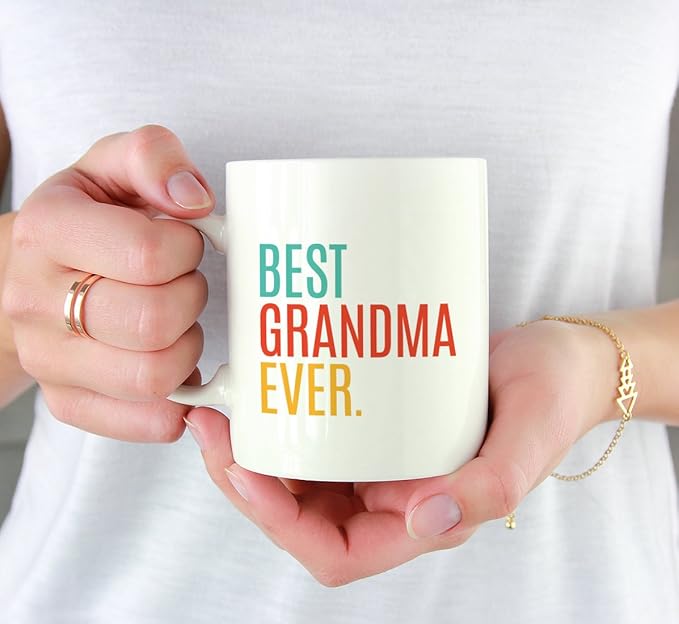Andaz Press 11oz. Coffee Mug Birthday Gift, Best Grandma Ever, 1-Pack