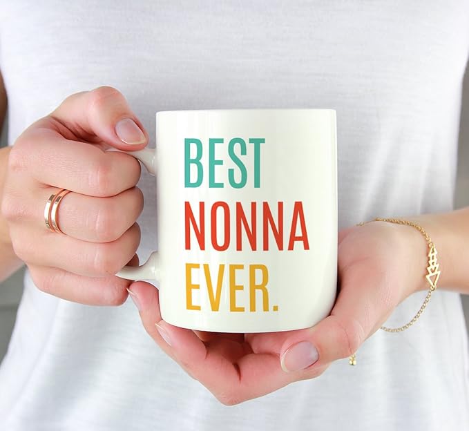 Andaz Press 11oz. Coffee Mug Birthday Gift, Best Nonna Ever, 1-Pack