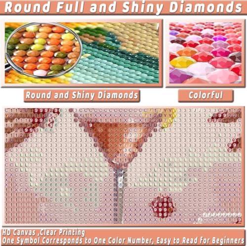 Pink Poker Diamond Art Kits for Adults Diamond Painting Kit for Beginner - Image 6