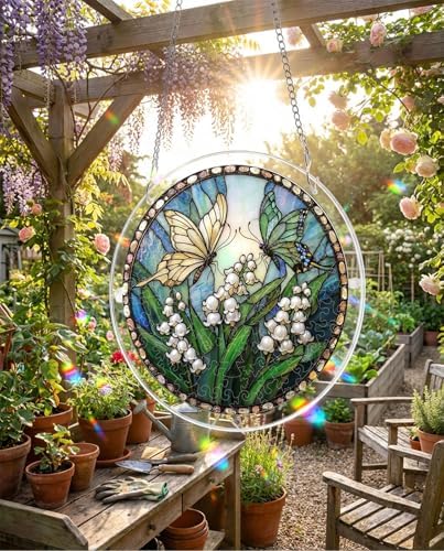 Acrylic Jigsaw Puzzle Suncatcher - Butterfly Flower - Image 4