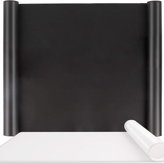 LEOBRO Silicone Mats for Resin Casting, 23.4'x 19.5' Extra Large, White Black, Countertop Protector