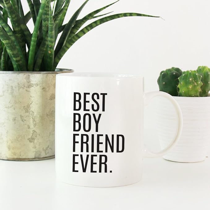 Andaz Press 11oz. Coffee Mug Birthday Gift, Best Boyfriend Ever, 1-Pack