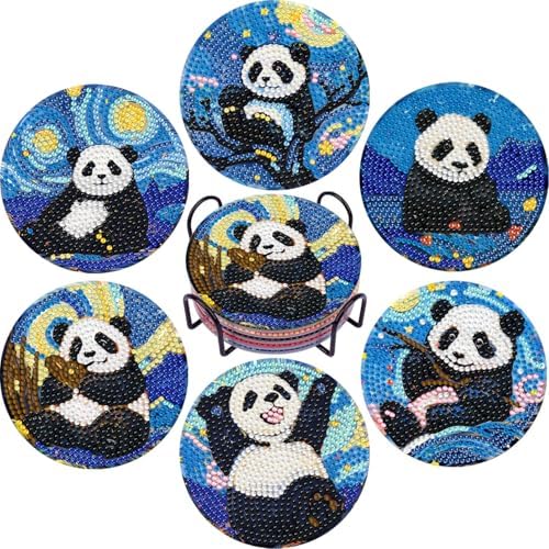 Leatrice 6PCS Diamond Art Coasters Small Diamond Painting Kits for Adults by Leatrice20240713