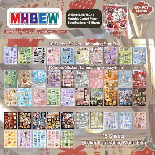Japanese Sticker Book Heisei Retro Cute Korean Stickers, 800PCS+ - Image 3