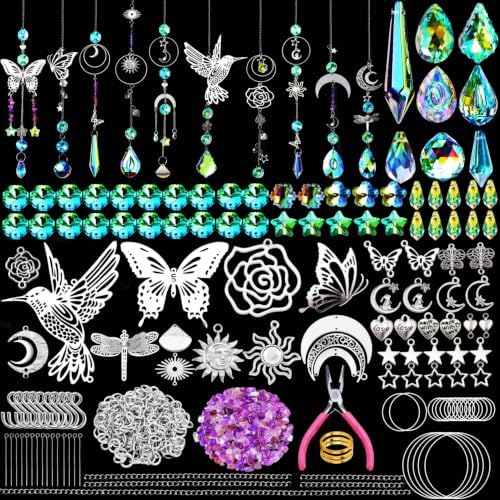 IcosaMro Crystal Suncatcher Arts and Crafts Kit for Adults Sun Catcher Kits by IcosaMro