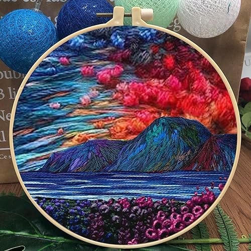 Craft Set for DIY Art Relaxation(Flower Forest and Sea Mountain) - Image 4
