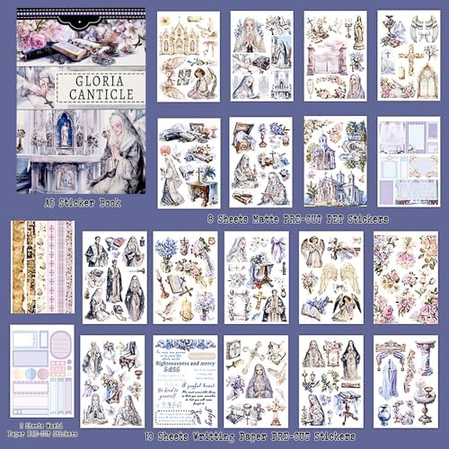 Christian Journal Sticker Book, A5 Pre-Cut Scrapbook Stickers - Image 3