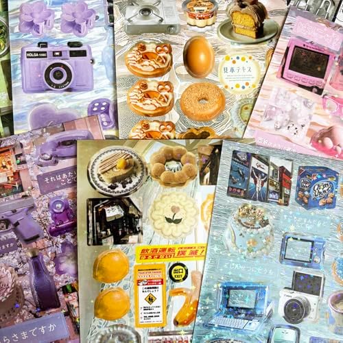 Japanese Stickers for Journaling Supplies, Snack Stickers for Scrapbooking - Image 3