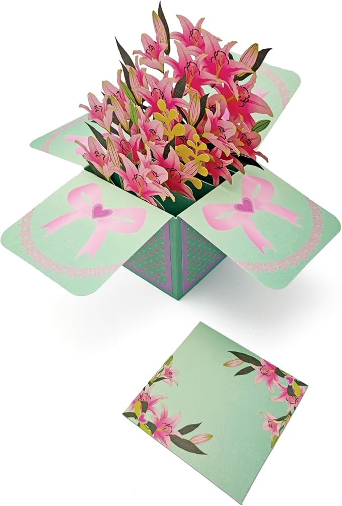 3D Pop-Up Thank You Cards! Birthday Gift Card with Note Note Card and Envelope, Perfect for Birthdays, Teacher Appreciation, or Gifting Mom, Grandma, Dad, or Best Friends.