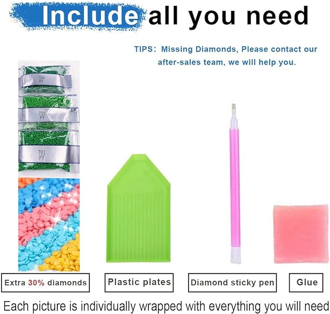 Diamond Painting Kits for Adults - Daisy Diamond Art Kits for Adults Beginner, Inspirational DIY Full Drill Diamond Dots Paintings with Diamonds 5D Gem Art and Crafts Home Wall Decor 16x12inch