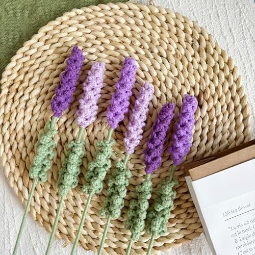 Lily's Lyric Flower Crochet Kit | Lavender Flower with Paper Bag| Step-by-Step Video Tutorial for Adults Teenagers | Craft Gift Idea DIY Home Decoration Purple - Image 5