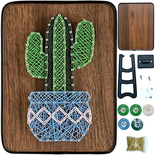 BAZIMA DIY String Art Kit for Beginner,DIY Cactus Craft Kit,Unique Gift,Craft Kit for Holidays by BAZIMA+ALICE