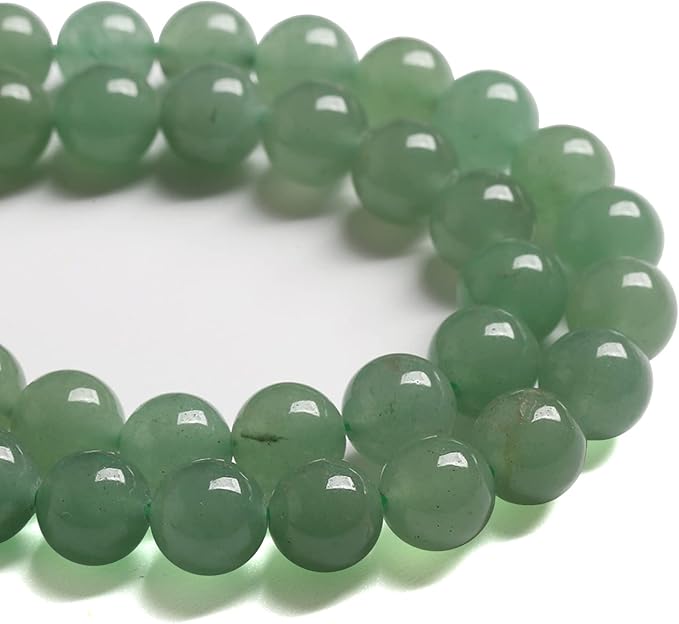 12MM 32PCS Natural Stone Green Aventurine Gemstone Loose Beads for Jewelry Making DIY Bracelet 1 Strand