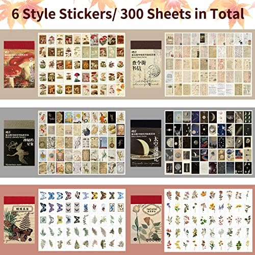 600 Pieces Washi Sticker Set, 12 Set Scrapbooking Diary Planner Album Diary Notebook, Scrapbooking Sticker Journaling Supplies for DIY Arts and Crafts Card Making Laptop Decoration - Image 3