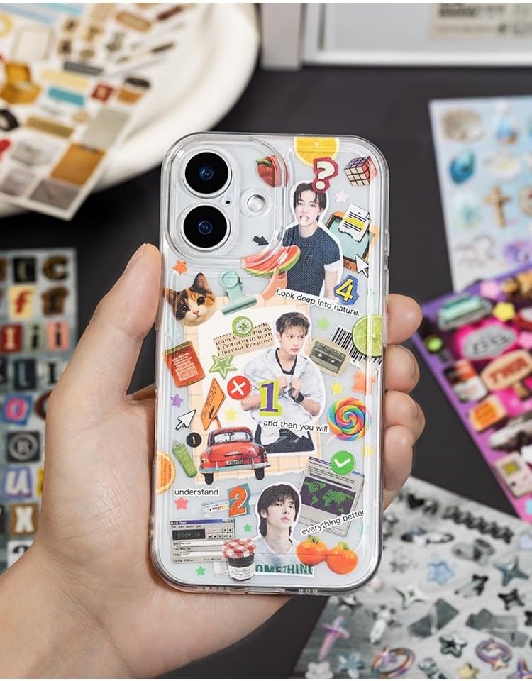 Japanese Retro Sticker Book, 800 Cartoon Stickers Book with Art Coated Paper Creative Activity Stickers for Adults, DIY Scrapbooking Phone Cases Laptops Party Gifts (Poem Drops) - Image 5