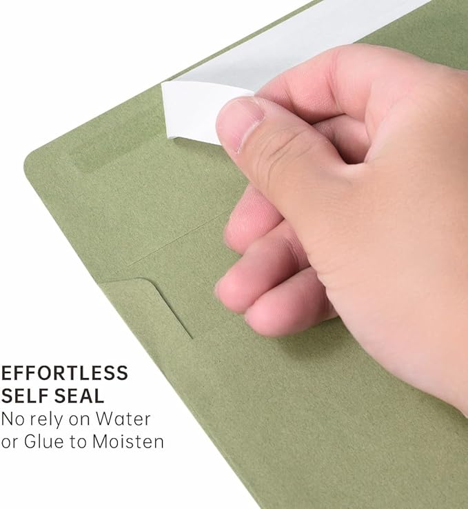 Keketer A7 Sage Green 5x7 Printable Envelopes 50 Pack Self - Seal, for 5x7 Cards, Weddings, Invitations, Baby Shower 5.25 x 7.25 Inches