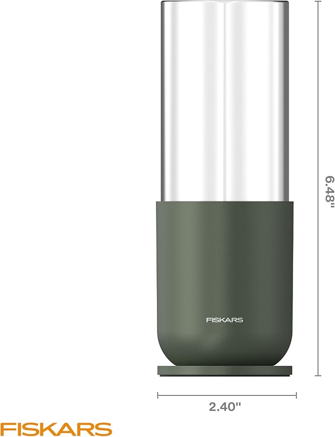 Fiskars Plant Propagator, 1 Piece – Single Decorative Glass Propagation Vase with Metal Base for Rooting Plant Cuttings and Hydroponic Display