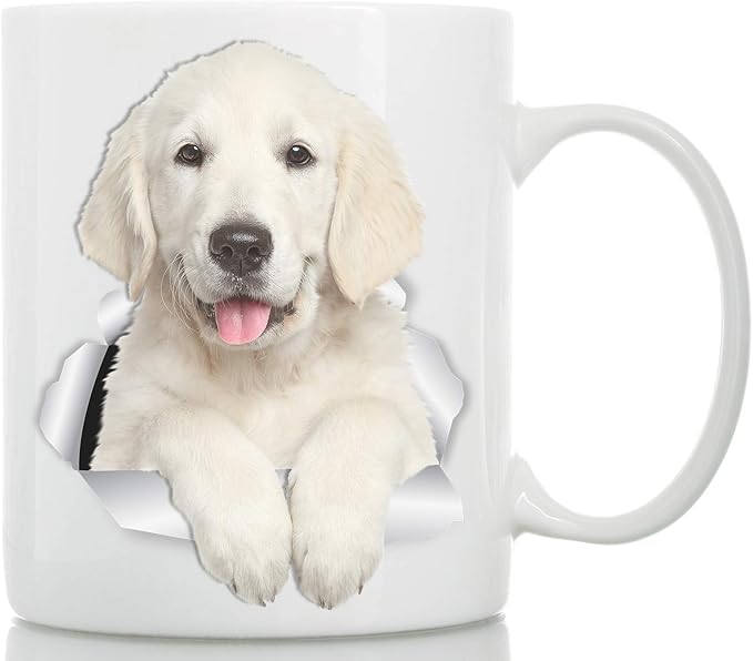 Winston & Bear Gorgeous Golden Retriever Mug - Golden Retriever Puppy Ceramic Cofee Mug - Perfect Golden Retriever Gifts - Funny Cute Golden Retriever Dog Coffee Mug for Dog Lovers (15oz)