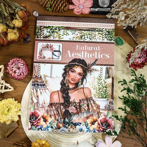 Snycler Sticker Book - 20 Sheets Vintage PET Stickers for Scrapbooking, Junk Journaling, Ephemera, and Decorative Crafts-Natural Aesthetics - Image 2