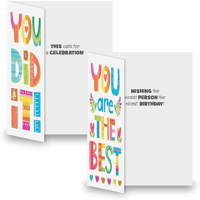 Current Bright Inspirational All Occasion Value Pack-20 Cards With Envelopes, Celebration, Get Well, Sympathy, Birthday, Anniversary & Thinking of You Variety, Large 5" x 7" Assortment, 10 Design Set