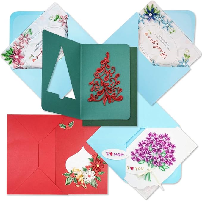 JUYA Quilling Greeting Card Making Kit Mega Pack 10 Different Kits