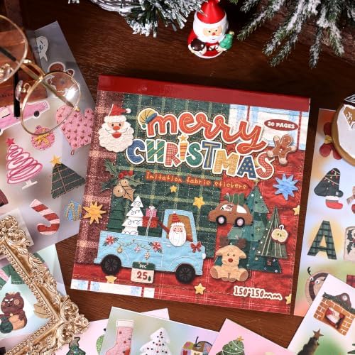 750 Pcs Stickers for Scrapbooking,Christmas Self-Adhesive Scrapbook Sticker - Image 3