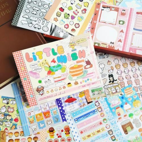 Japanese Sticker Book for Scrapbooking Supplies,Kawaii Scrapbook Stickers - Image 6