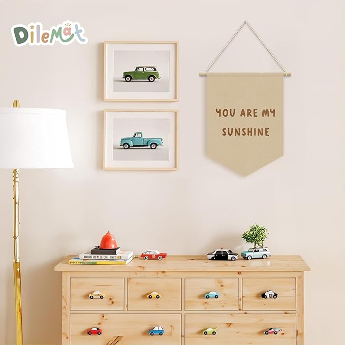 You Are My Sunshine Playroom Decor Linen Pennant Banner,Positive Affirmations Wall Decor Toddler Nursery Wall Hanging Flag Banner for Girl Boy Bedroom Playroom
