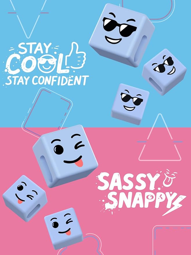 Stocking Stuffers for Teens Boys Adults Gifts for Men Women Christmas: Lazy Phone Stand with Mood Cube Cell Phone Holder for Desk Gag Gift for Teenage Kids Girls Funny Cool Gadget White Elephant Gifts