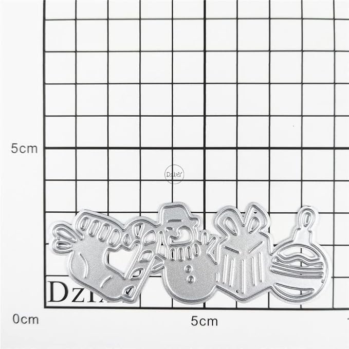 DzIxY Enrichment Christmas Gift Metal Cutting Dies for Card Making Embossing Paper Die Cuts Sets Album Scrapbooking Templates Stencils Storage Pockets