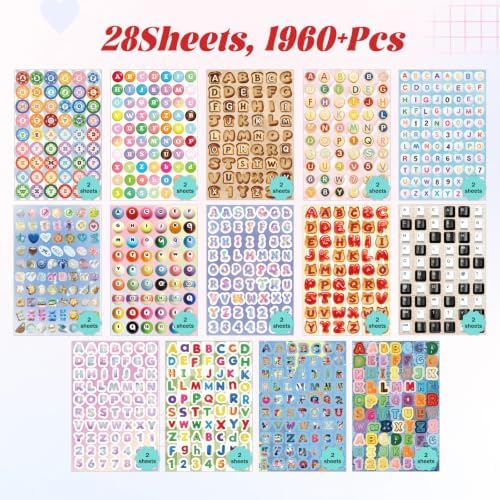 Magazine Letter Sticker Book,1960+ Alphabet Stickers for Scrapbooking - Image 5