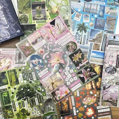 Japanese Sticker Book for Scrapbook Supplies, Cute Stickers for Journaling - Image 4