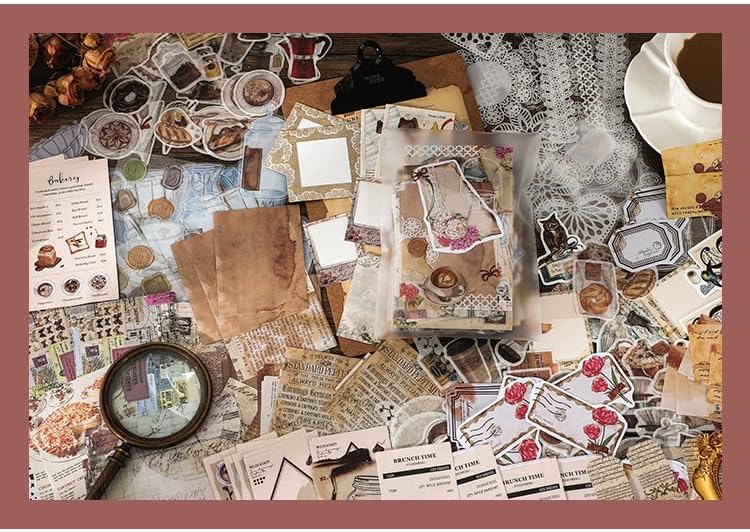 Vintage Scrapbook Supplies Pack for Adults, Decorative Nature Retro Paper Stickers Collection for Journal DIY Arts Crafts Album Bullet Journals Planners (Home) - Image 7