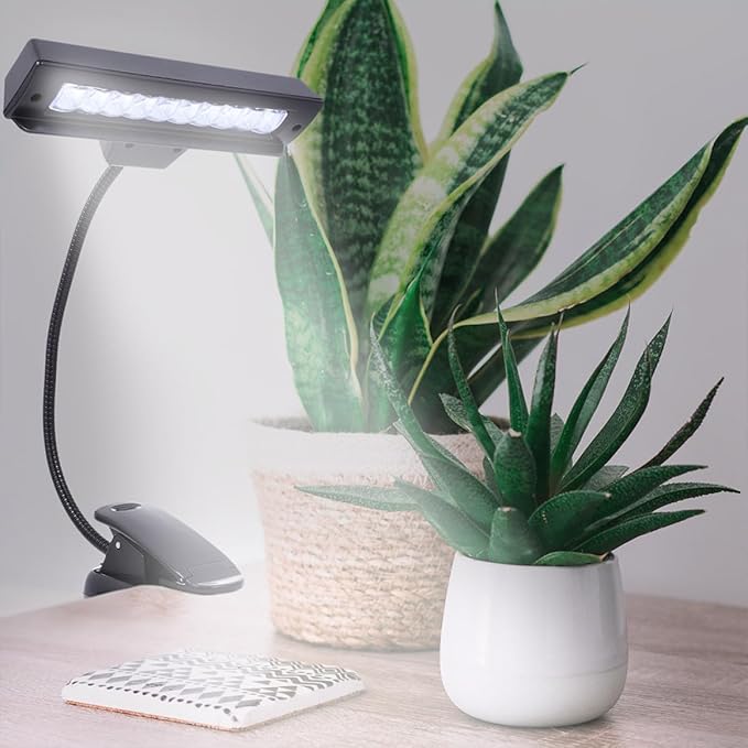 USB Rechargeable LED Music Stand Lamp with Flexible Adjustable Arm Touch Control Dimmable Desk Light for Reading and Keyboard Energy-Saving Table Lamp for Bedroom and Studio