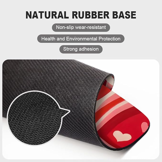 Love Song Remix Ombre Hearts Texture Mouse pad, Square Waterproof and Anti Slip Mouse pad for Office laptops