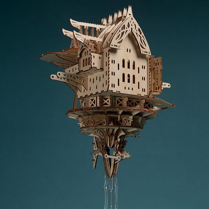 3D Wooden Puzzles for Adults, 863pcs Wooden 3D Puzzle Fantasy Steampunk Castle Building Kits, Brain Teaser DIY Wood Crafts Hobbies Creative Assembly Gifts