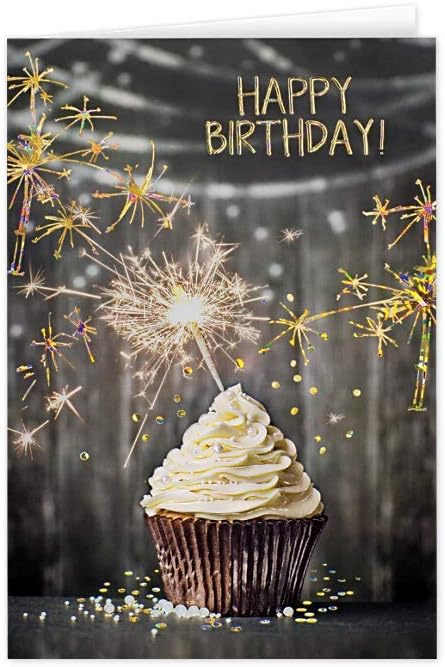 The Gallery Collection - Birthday Cards Assortment Box (35 Cards), Foil & Embossing (Birthday Formal)