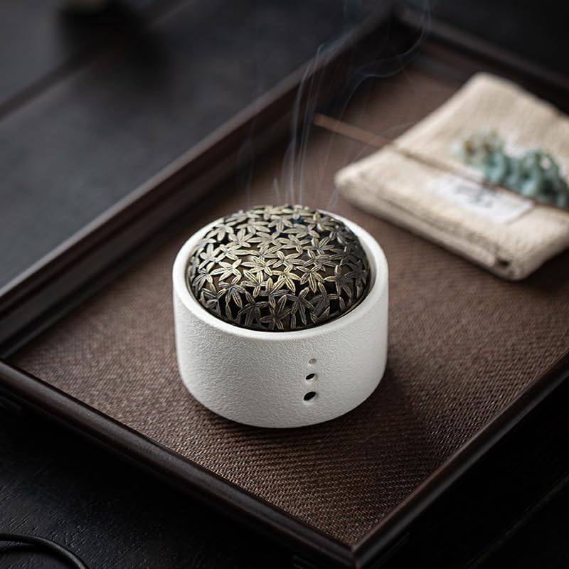 Zen Incense Burner, Minimalist Ceramic Incense Holder for Cone, Coil Incense for Yoga, SPA, Meditation - Image 7