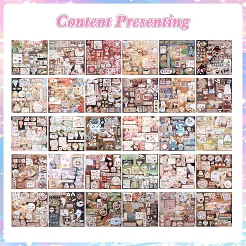 800Pcs Japanese Sticker Book for Journaling Adult, Cute Scrapbook Stickers - Image 5