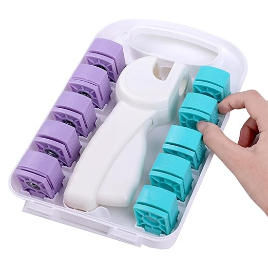 Decorative Lace Embosser Paper Hole Punches Crafting Tool for Students Professional Decorative Document Punches Tool