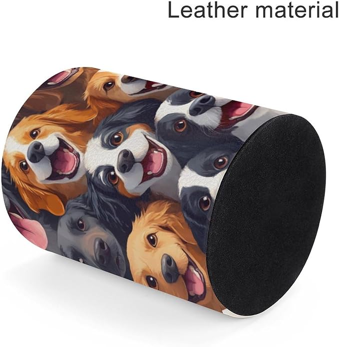 Fashion Pencil Pen Holder Cup, Waterproof Office Supplies, Waterproof Multifunctional Office Supplies Cartoon Selfie Dog