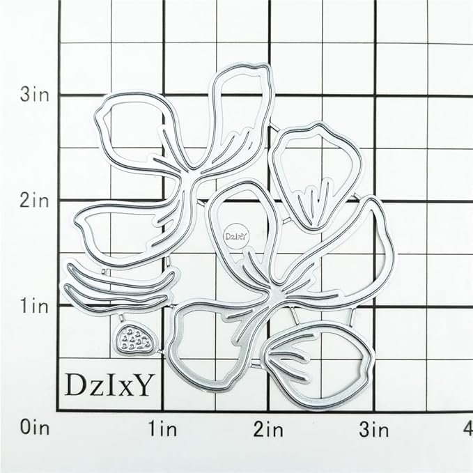 DzIxY Patchwork Peony Flowers Metal Cutting Dies for Card Making Kit Embossing Paper Die Cuts Set Scrapbook Stencils Supplies Machine Templates