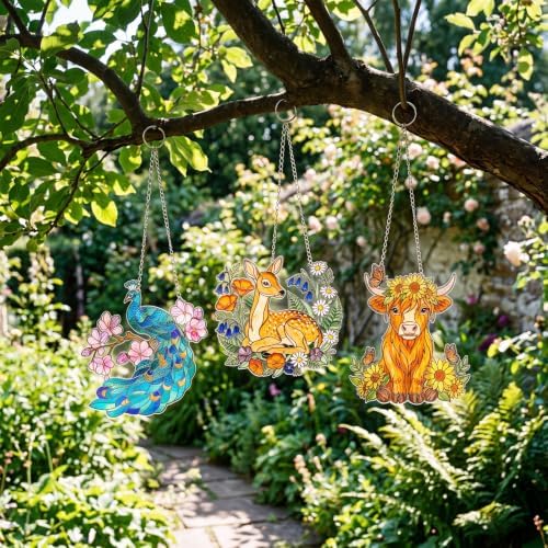 30 Pcs Suncatchers Crafts Kit DIY Paint Art,Animal - Image 7