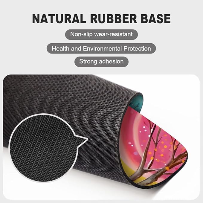 Blue Wolf Texture Mouse pad, Square Waterproof and Anti Slip Mouse pad for Office laptops