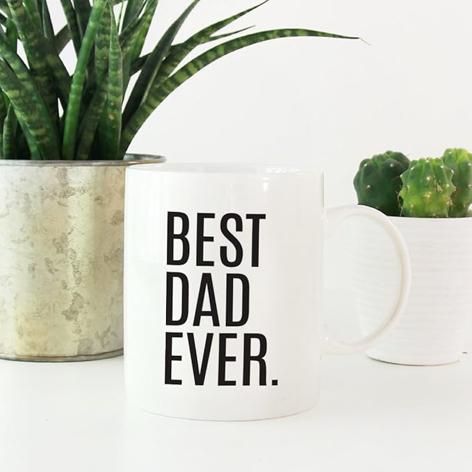 Andaz Press 11oz. Coffee Mug Birthday Gift, Best Dad Ever, 1-Pack