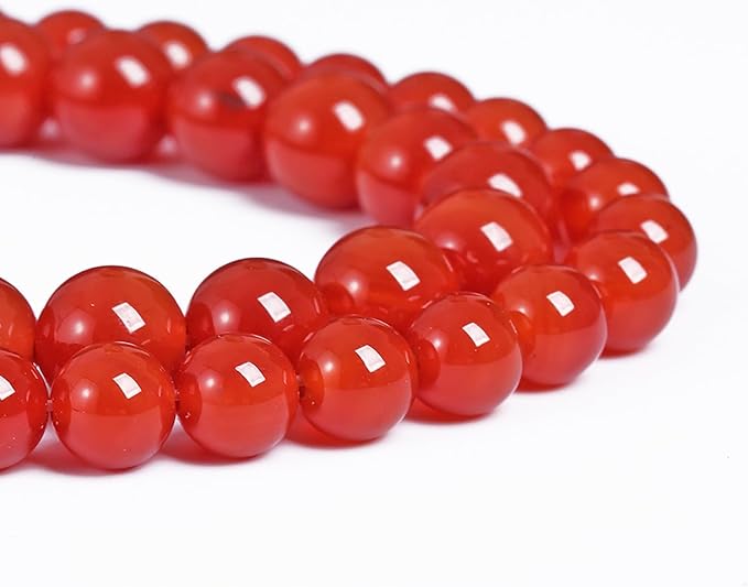 4MM 86PCS Natural Stone Red Agate Loose Beads for Jewelry Making DIY Bracelet Semi Precious 1 Strand