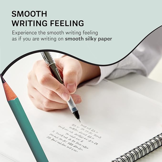GAK. Stone Paper Notebook | No Lines Spiral Notebook Waterproof Sheet Aesthetic Journal for Note Taking | Notebooks for Work & Aesthetic School Supplies | Large Size, Green (7.2”x10.1”, 50 sheets)