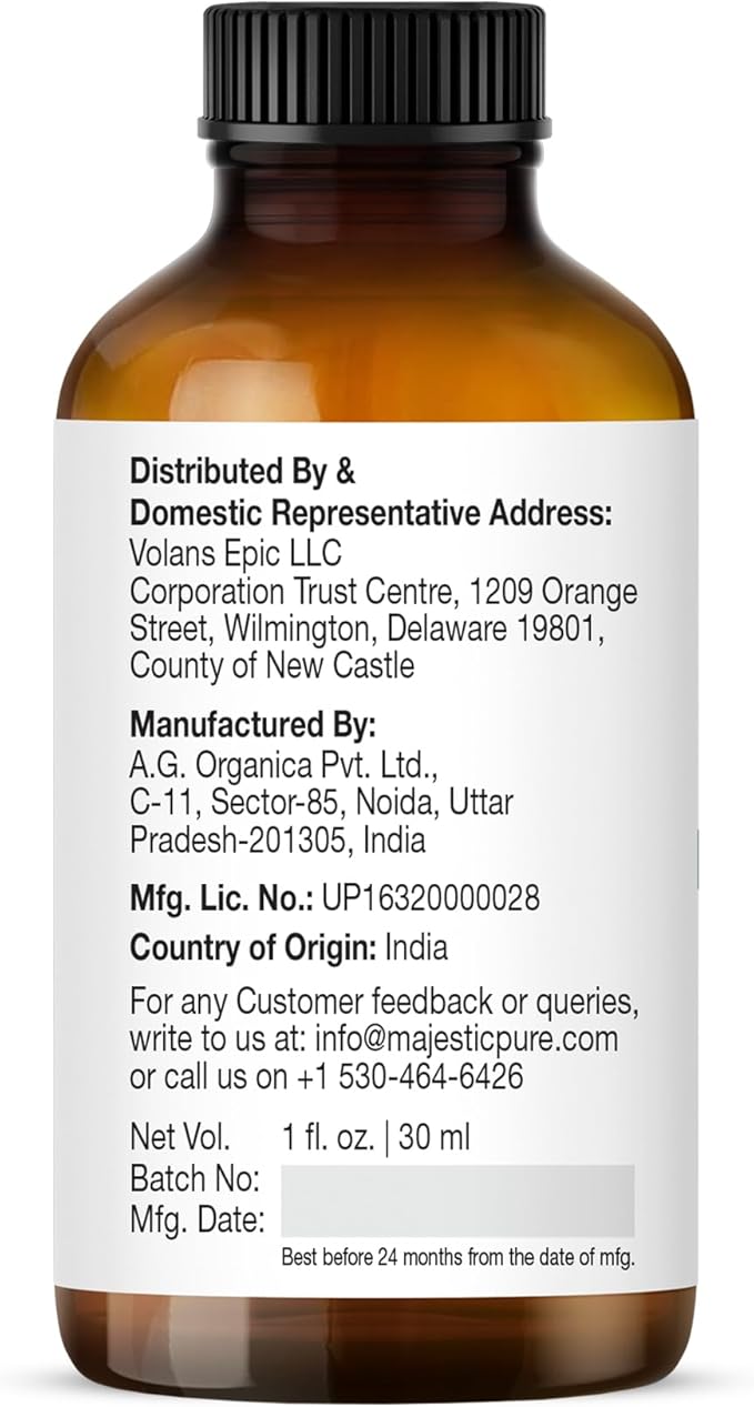 Majestic Pure Organic Frankincense Essential Oil with Glass Dropper - 1 Fl Oz - 100% Pure and Natural Frankincense Oil - Premium Grade Essential Oils for Diffuser, Aromatherapy, Soap and Candle Making