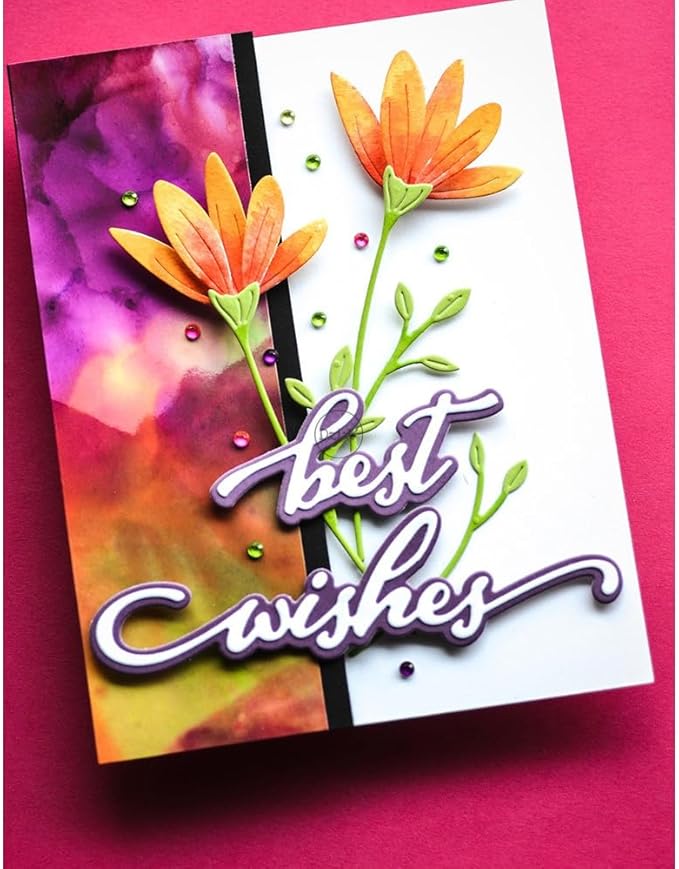 DzIxY Patchwork Flowers Metal Cutting Dies for Card Making Kit Embossing Paper Die Cuts Set Scrapbook Stencils Supplies Machine Templates